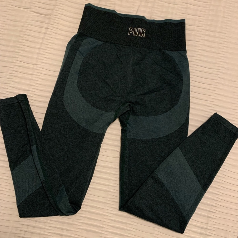 Victoria secret pink leggings, green, (small)
